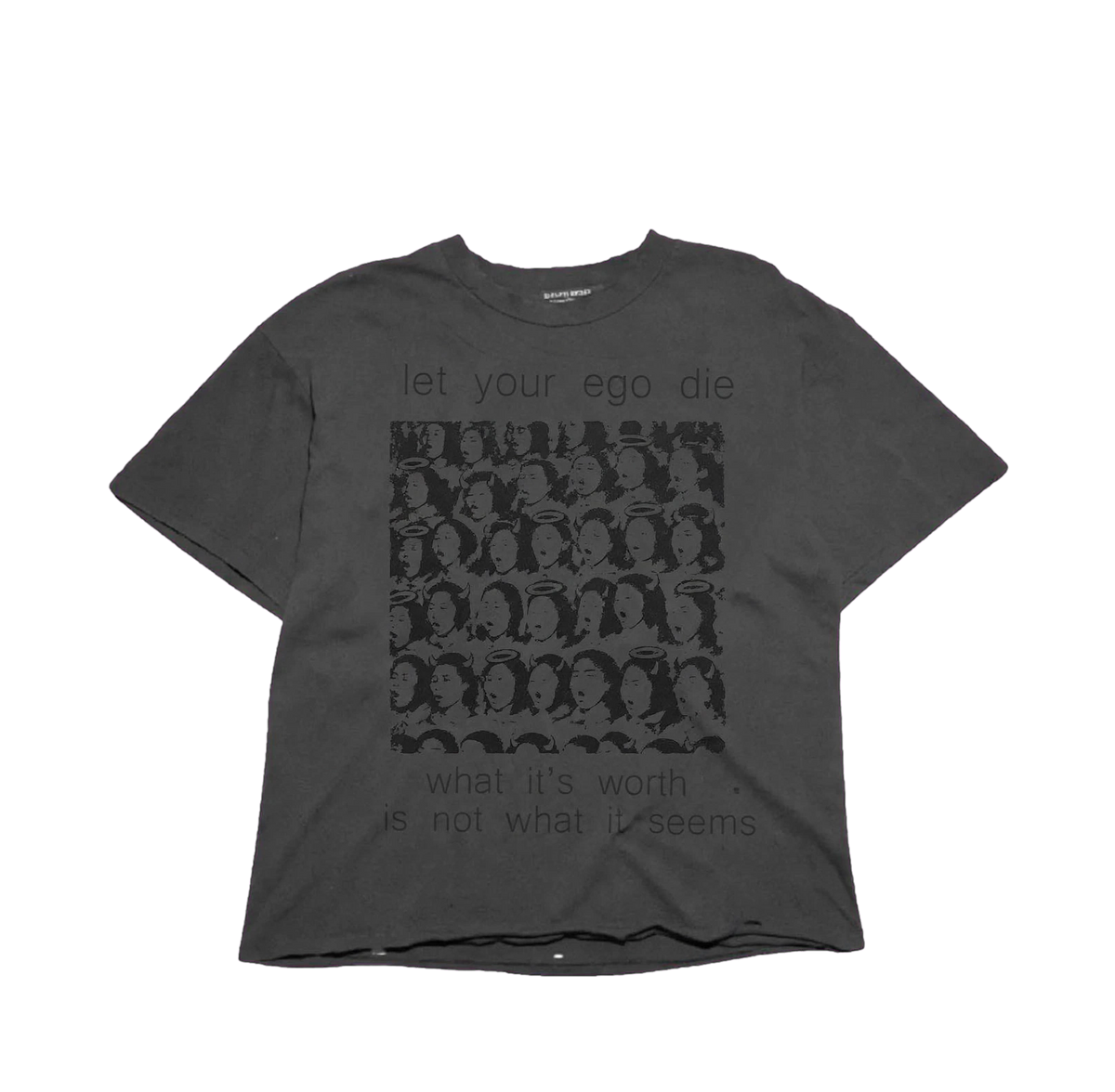 "EGO DEATH" 1:1 DISTRESSED T-SHIRT